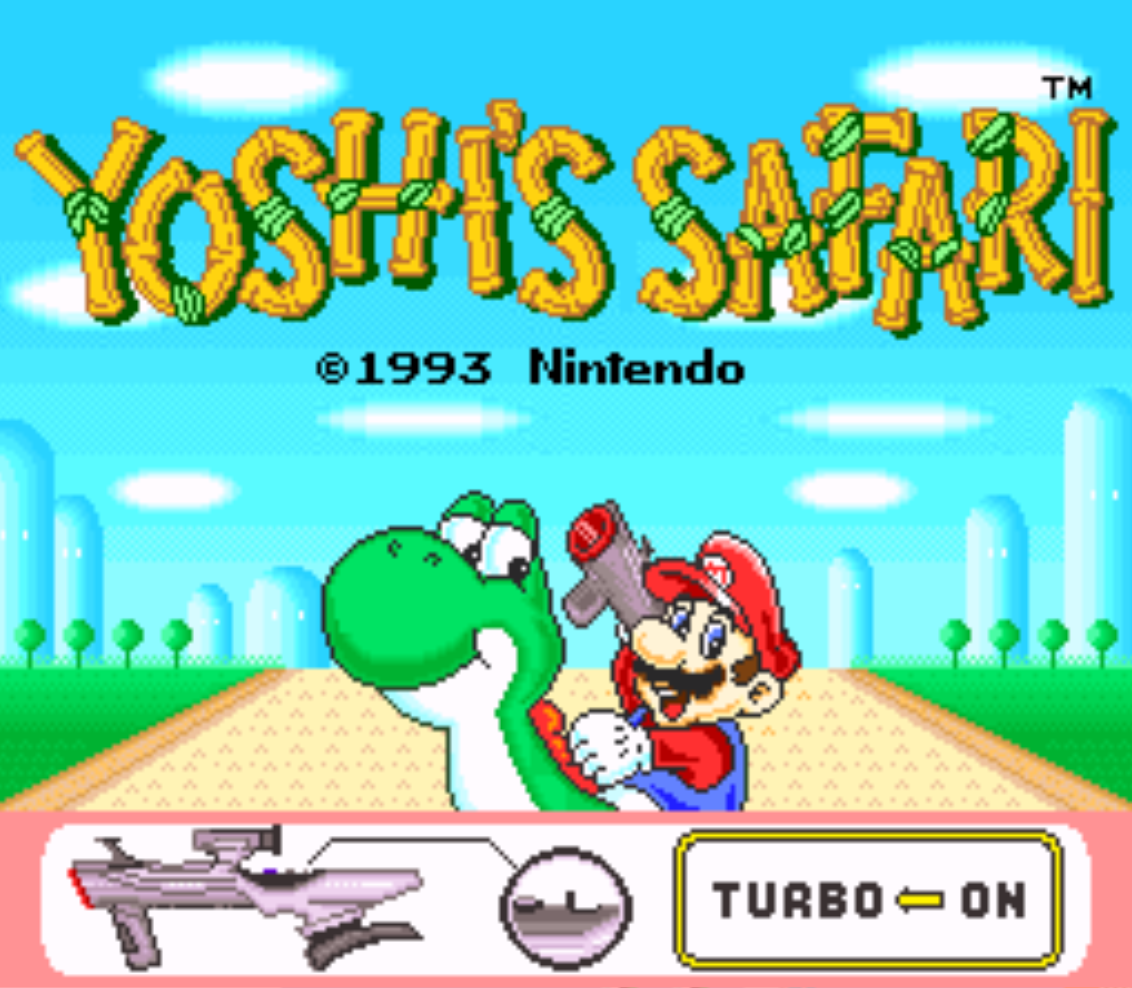 Yoshis Safari Title Screen